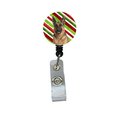 Teachers Aid Candy Cane Holiday Christmas German Shepherd Retractable Badge Reel TE249451